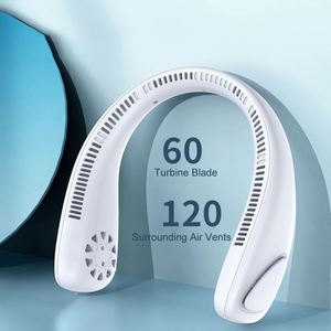 Offre Spéciale Ventilateur de Cou Rechargeable 2000mAh 3 Vitesses Blanc Tendance Best-Seller - Product Image 1