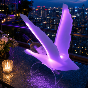 Exhibidor de Botellas de Vino con Iluminación LED, Base de Exhibición con Luz Multicolor Cambiante y Control Remoto para Barra y Decoración del Hogar - Product Image 2