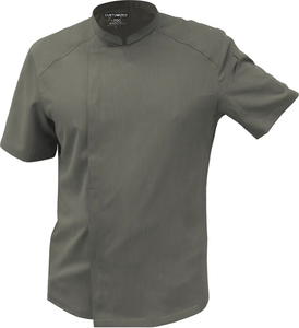 OEM cómodo de manga corta de moda Chef chaqueta último diseño cocina Catering uniforme para restaurantes - Product Image 1