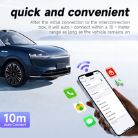 Adaptador KYERE Mini con Cable para CarPlay y Android Auto con Conexión Bluetooth, Dongle USB Portátil para Autos BMW, Conducción Segura