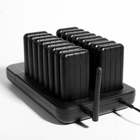 Téléavertisseur vibrant rechargeable et étanche sans fil pour les appels d'invités de restaurant Système de file d'attente intelligent et pratique
