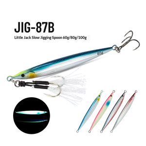 Esca Artificiale Giapponese Stampata Lead Little Jack Bionic per Jigging, Pesca in Acqua Salata da Riva e da Barca, per Bluefish e Yellowtail, Slow Jigging 60g 80g 100g - Product Image 1