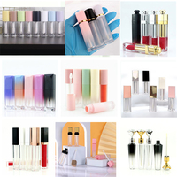 Logo personnalisé DIY BASSE quantité minimale de commande Rouge à Lèvres Liquide Transparent Fruits Huile pour les Lèvres Marque Privée Brillant à Lèvres Saveur de Fruits pour Enfants