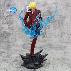 One Pieced GK Demoned Kick <span class=keywords><strong>Sanji</strong></span> Flame Effect Diable Jambe Suit Modelo Estatua En Caja Figura Coleccionable Anime Personaje Ornamento - Product Image 1