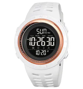 새로운 relojes skmei 2070 남성 디지털 시계 스테인레스 스틸 5ATM 방수 사용자 정의 로고 남성 손목 스포츠 시계