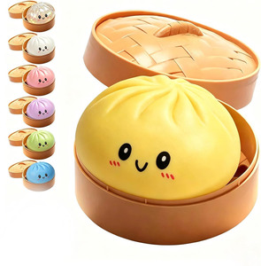 2026 Gran Venta Juguetes Antiestrés TPR: Squishies de Dumplings, Bollos Bao, Bao Zi, y Squishies Arcoíris con Purpurina, en Caja Sorpresa Misteriosa - Product Image 1
