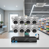 4COVR 8-Kanal CCTV-Kamerasystem 4K IP PoE NVR Kit 2TB HDD 8X 8MP KI-Nachtsicht Mobile App-Ansicht Heim- und Geschäftsüberwachung