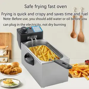 American Standard Plug Kitchen Electric Deep Power Deep Fryers Oven Multi-functional Professional Electric Fryers