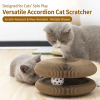 Griffoir pour chat en carton ondulé pliable, jouet interactif pour chat, jouet à mordre, enrichissement pour animaux de compagnie d'intérieur