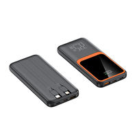 BUKU Vente en gros de batterie externe 10000mah PD22.5W à charge rapide, format compact, batterie externe à charge rapide USB-C 20000mah avec 2 câbles