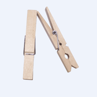 Cintre à pinces en bois naturel coloré fait à la main pour vêtements, pinces pour poupées, biodégradable, multifonctionnel, moderne, pour salon, cuisine