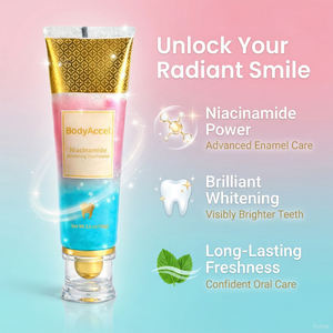 Pasta Dental Blanqueadora con Niacinamida BodyAccel, Spray Vegano al por Mayor, Sin Flúor, Afrutado, Antiplaca, Aliento Fresco, Cuidado Bucal para Mujeres - Product Image 2