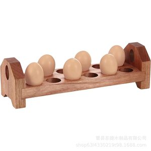 Contenedor de Alimentos de Madera para Huevos, Gran Capacidad, Compartimentos Divididos, Almacenamiento de Cocina, Conservación de Frescura - Product Image 5