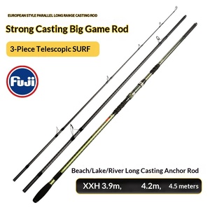 Canne à pêche de surfcasting haute qualité 3,9m/4,2m/4,5m XXH à action rapide, porte-moulinet Fuji, 80g-300g, 18-50lb, pour pêche en mer sur la plage - Product Image 1