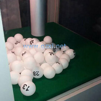 Code de couleur blanc 40mm balle de Bingo personnalisée jeu de Tennis de Table de loterie balle de Bingo de loterie RFID personnalisée
