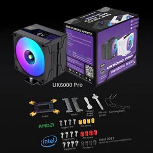 Lovingcool CPU 쿨러 라디에이터 미러 스크린 온도 센서 디스플레이 및 속도 디스플레이 컴퓨터 PC 케이스 방열판 2 개의 ARGB 팬 - Product Image 3