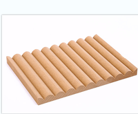 Panneau mural 3D en MDF rainuré effet bois ondulé