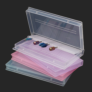 Boîte de rangement <span class=keywords><strong>vide</strong></span> en plastique pour mèches à ongles, coffret de 14 emplacements pour mèches à ongles - Product Image 1