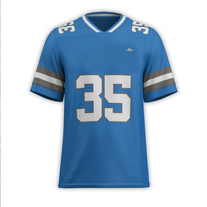 Venta al por Mayor de Camisetas de Fútbol Americano Unisex de Estilo Nuevo, Personalizadas, de Alta Calidad, 100% Poliéster Ecológico - Product Image 2