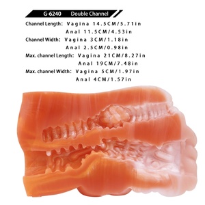 GEEBA Fantasy Animal Vaginal Male <b>Masturbator</b> New Silicone Soft Pockrt Pussy Stroker Penis Exerciser Realistic Textued Sex Toys - Product Image 3