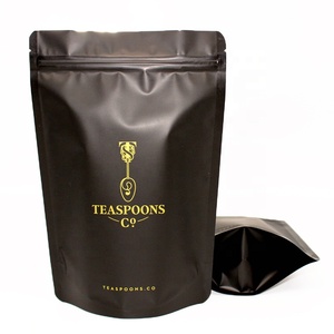 Custom printed stand up zip lock plastic bags mylar pouch for coffee packaging for tea packaging