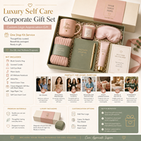 Coffret Cadeau Luxe Personnalisé avec Logo : Bougie, Tasse, Masque pour les Yeux, Chaussettes, Carnet – Fournisseur de Cadeaux d'Appréciation d'Entreprise, Bien-être RH