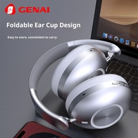 Casque sans fil pliable léger S-16 avec microphone, réduction de bruit ANC de haute qualité