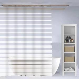 <span class=keywords><strong>Rideau</strong></span> <span class=keywords><strong>de</strong></span> <span class=keywords><strong>douche</strong></span> en tissu uni imprimé <span class=keywords><strong>avec</strong></span> logo personnalisé <span class=keywords><strong>avec</strong></span> doublure transparente en Peva anti-taches et moisissure pour la salle <span class=keywords><strong>de</strong></span> bain - Product Image 3
