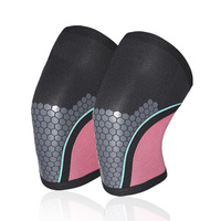 Manchons de genou personnalisés en néoprène Compression du genou Gym Squat Training 5mm 7mm Néoprène Haltérophilie Genouillère Brace Protection