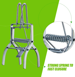 Trampa para Topos de Metal Galvanizado, Tipo Tijera, para Jardín y Granja - Product Image 6