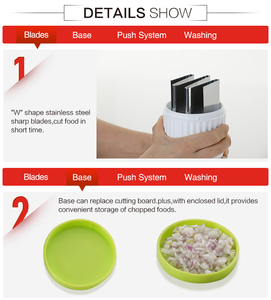 <span class=keywords><strong>Hachoir</strong></span> à oignon et presse-ail en plastique, nouveau design, vu à la télévision - Product Image 4