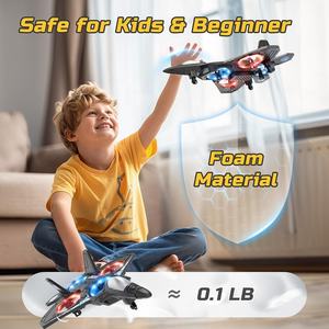 360 ° Flip Télécommande Stunt Avion Jouet Mousse Drone RC Avion avec Lumière pour <span class=keywords><strong>D</strong></span>ébutants Comprend Caméra et Chargeur - Product Image 5
