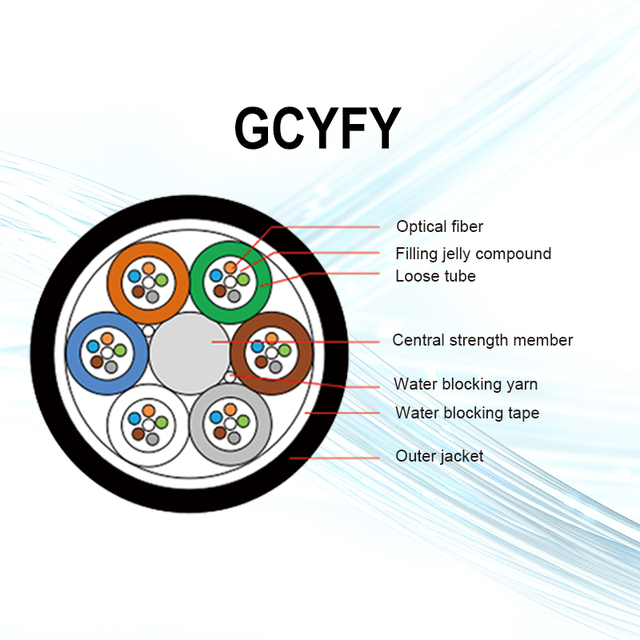 High Quality GCYFY Type air Blown Optical Cable FTTH Single Mode 12 24 48 Core Micro Fiber Optic Cable Price