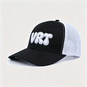 Custom Embroidery Printing Logo Sports Trucker <b>Cap</b> 3D Puff Print 6 Panel Mesh Foam Trucker Hat - Product Image 1