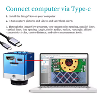 4K 60MP Camera Electronic Digital Microscope for PCB Repair Mobile Phone Repair Watch Repair