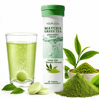 Comprimés effervescents de thé vert matcha instantané OEM ODM, extrait de thé vert pour la santé digestive quotidienne des adultes, complément alimentaire