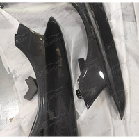 Ventilación estilo fibra de carbono guardabarros delantero para 2001-2007 MITSUBISHI LANCER EVOLUTION EVO 7-9