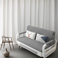 Sofá Cama Plegable de Alta Calidad para Sala de Estar Convertible Multifuncional con Funda de Tela Extraíble