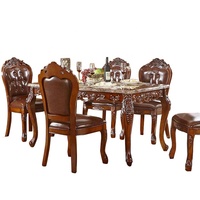Ensemble de salle à manger de luxe de haute qualité Classscal, table et chaises, usage spécifique et usage général pour les meubles de maison