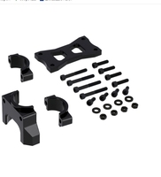 Kit de renfort de fourche en aluminium anodisé noir d'usinage CNC de haute qualité personnalisé pour moto
