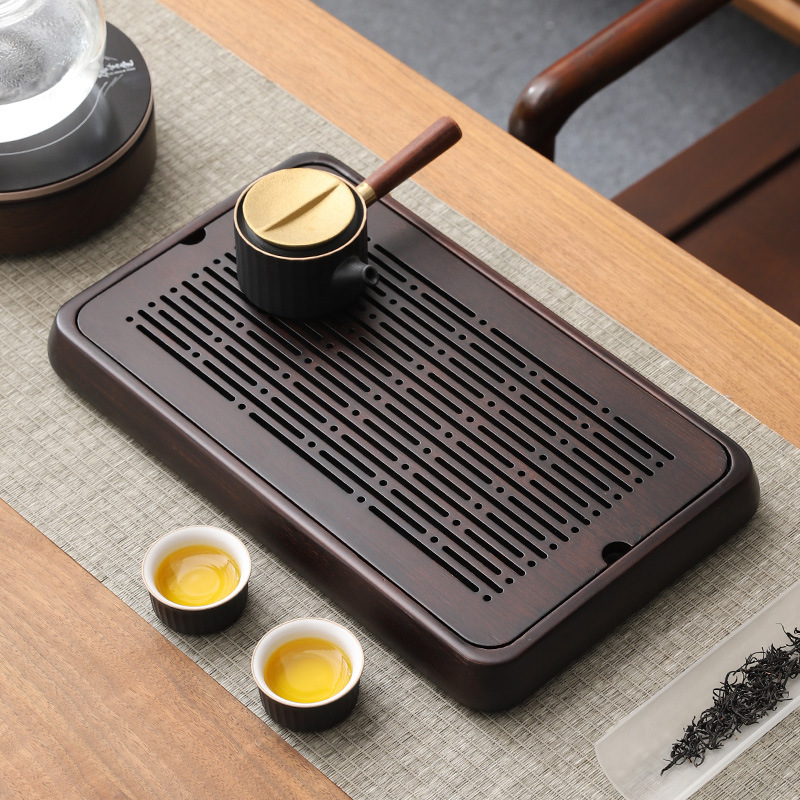 Walnuss Farbe Bambus Tee Tablett Lagerung & Drainage Doppel zweck Tee tisch  neue chinesische Art Kung Fu Tee Set Hersteller Grohandel| Alibaba.com