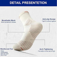 Vente en gros de chaussettes épaisses respirantes rembourrées pour le sport, chaussettes de basketball brodées avec logo personnalisé pour hommes