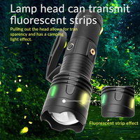 Lampe torche LED USB rechargeable pour extérieur, 1500-1800LM, super lumineuse, 4 modes, étanche IP44, en alliage d'aluminium, portable