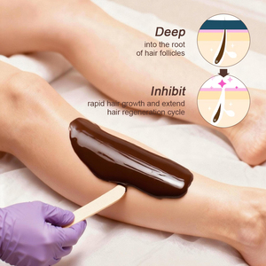 Disques de cire dure 500g sous tube PVC, parfum chocolat, sans bande, pour épilation, pour peaux sensibles, usage professionnel et domestique - Product Image 3