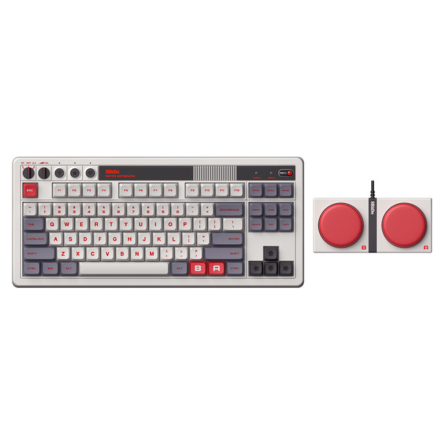 8BitDo Retro Wireless Mechanical Keyboard for PC/Android Universal BT/2.4G/Wired Keypad Game Accessories 85HA01
