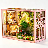 Kit de maison miniature DIY, kit de construction de maison de poupée, serre de conte de fées, cage à oiseaux, puzzle en bois 3D, artisanat