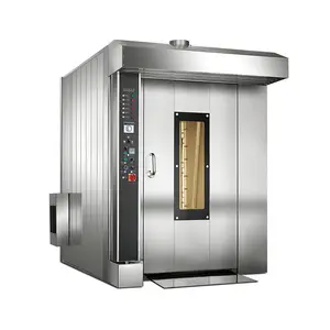 industrial cooking equipment rotary rack oven electric bread diesel rotary baking oven 32 tray for baking with burner