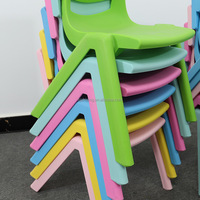 Chaise d'étude empilable en plastique colorée pour tout-petits et enfants, idéale pour la maternelle et la maison