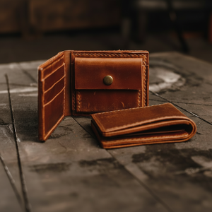 Billeteras de bolsillo frontal minimalistas de cuero genuino delgadas con bloqueo personalizado para hombres con clip para dinero regalo fino monedero Vintage - Product Image 1