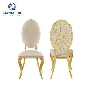 Chaises de mariage en acier inoxydable de haute qualité <span class=keywords><strong>Greg</strong></span> Green Velvet pour hôtel, canapé personnalisé en acier inoxydable doré, chaises de mariage en métal pour événements - Product Image 5